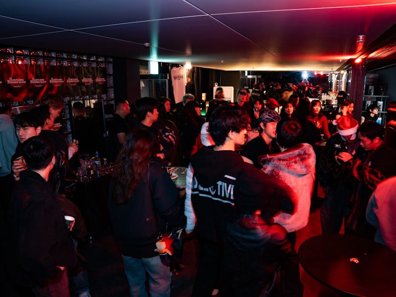 PixelWorkshop members playing during a Friday LAN night